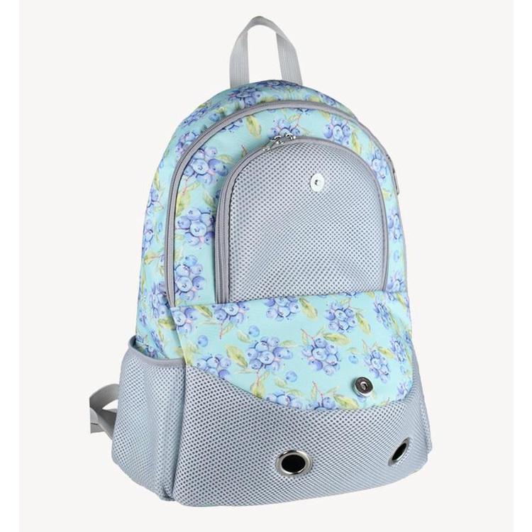 

Переноска дышащая для питомца собаки кошки щенка мелкого животного слинг-переноска спереди сетчатая дорожная наплечная сумка синий