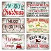 Retro Merry Christmas Metal Wall Decor, Vintage Christmas Bakery Metal Sign, for Gift  Bar Club Cafe, Room Decoration, WY299
