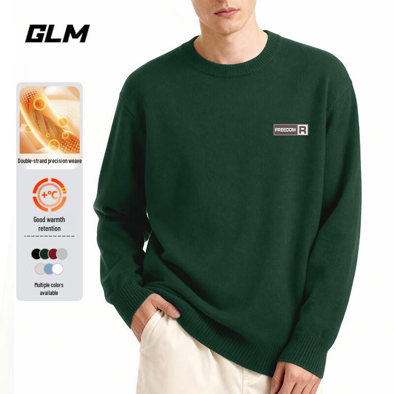 

GLM Men s Crew Neck Pullover Sweater L