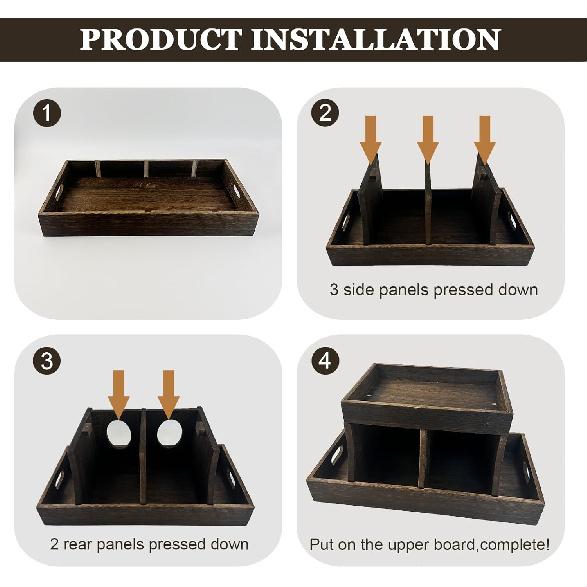 Diaper Caddy Organizer, Durable Wooden Changing Station Table Diaper Organizer, Baby Nursery Organization Diaper Storage for Wipe Dispenser, Wipe