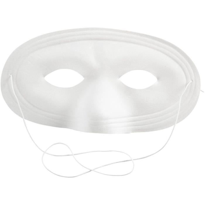 Half-face Mask - Unspecified - 10 X 17.5 Cm - Velvet Finish - Elastics Included