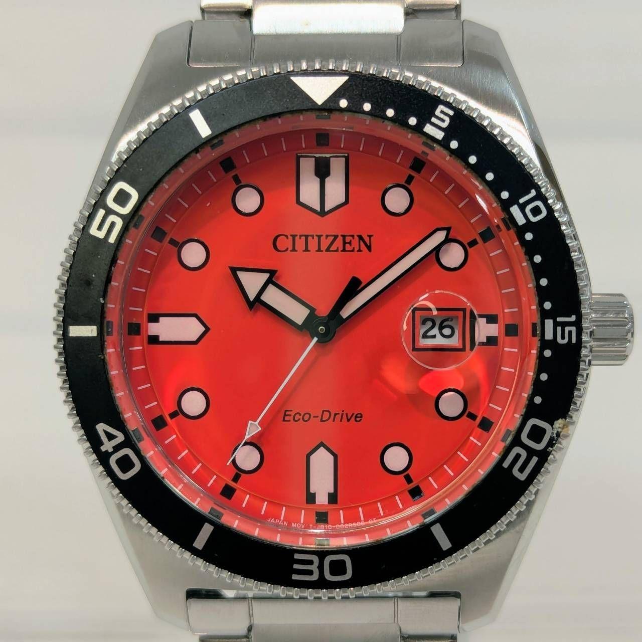[Salt] CITIZEN Citizen Eco Drive (Solar) Diver s Watch Orange Dial Men s Watch AW1760-81X [23915MO] E26
