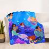 1pc, Disney Classic Princesses Blanket Seasonal Home Decorative Throw for Room, Soft Warm Bedding Gift Idea for Family and Friend, Living Room