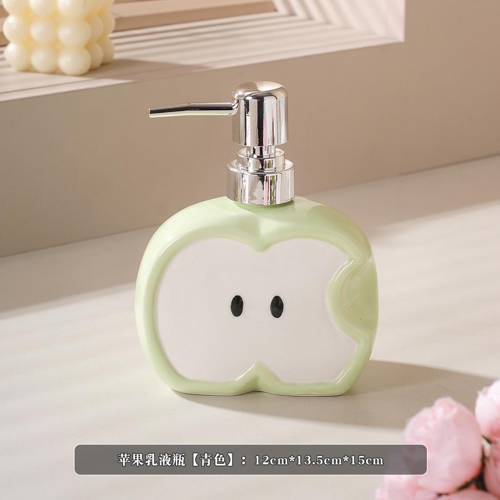 Soap dispenser creative flower lotion press bottle hand sanitizer bottle bathroom shower gel shampoo ceramic bottle bathroom