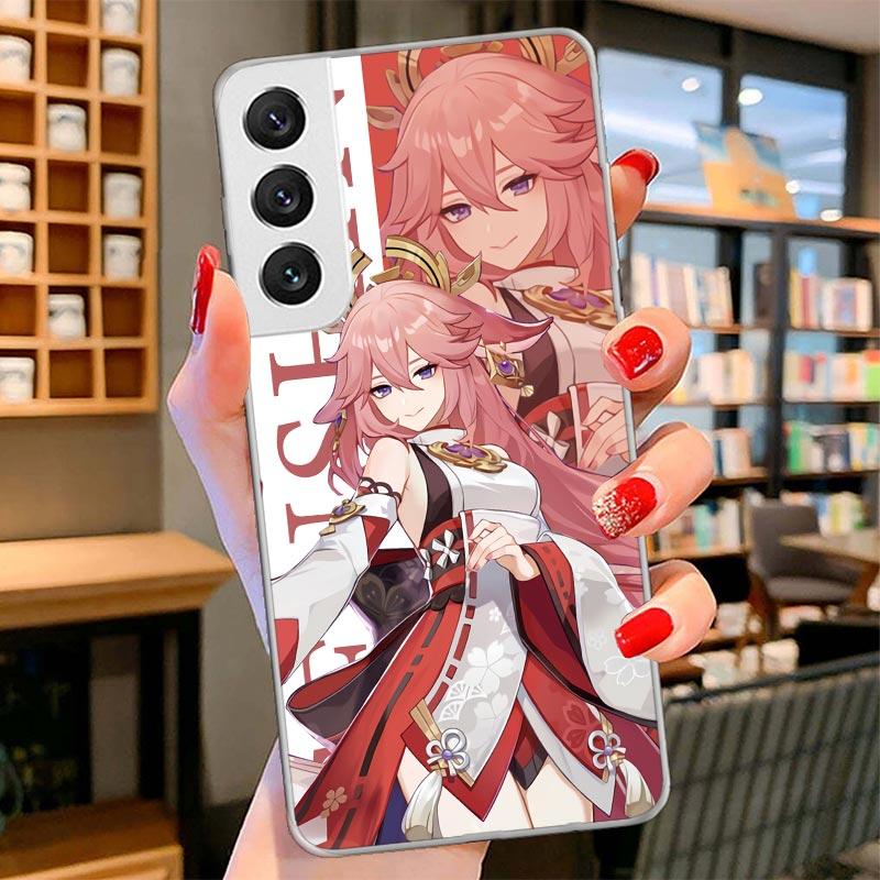 Genshin Impact Anime Cover Phone Case For Samsung Galaxy S26 S25 Edge S24 Ultra S23 S22 Plus S21 S20 FE Soft Fundas Shell Galaxy
