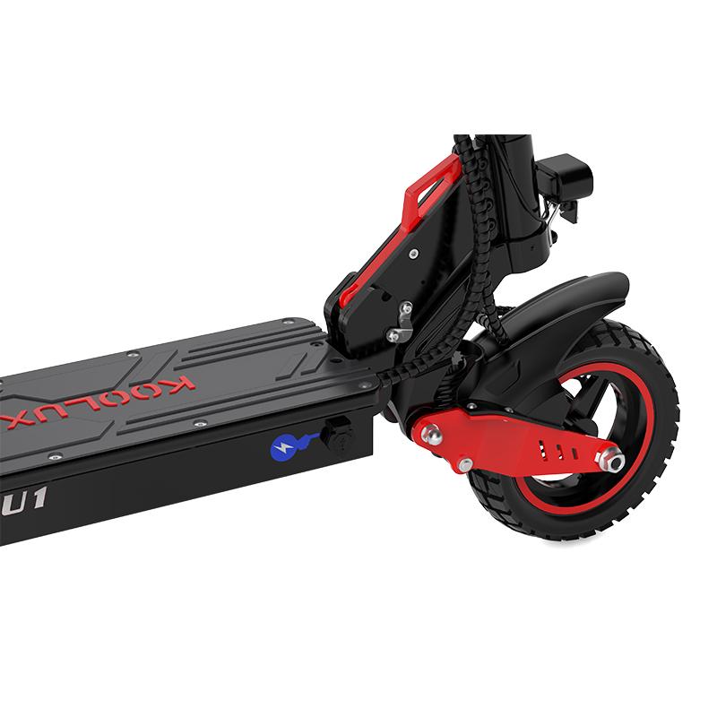 KOOLUX U1 All-Terrain Adult Electric Scooter 48V15.6Ah Battery 10 Inch Off-Road Tires 500W Motor 60-70KM Range Folding E-Scooter With Seat