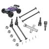 RC Front Rear Drive Shaft Set Steel CVD Driveshaft for SCY 16101 16102 16103 16201PRO 1/16 RC Car