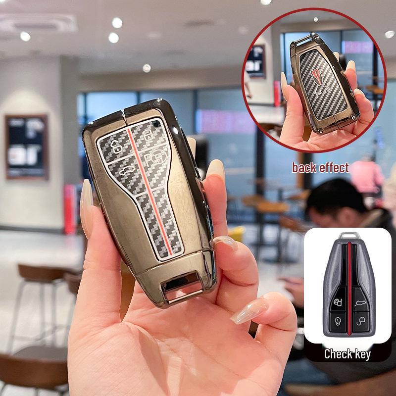Premium Metal Key Covers for Hongqi Models: HS5, H5, H9, HS3, H6, HS7, HQ9