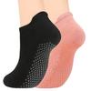 2/3 Pairs Non-Slip Yoga Socks for Women Anti-Skid Cotton Breathable Short Sports Socks with Grip for Pilates Fitness