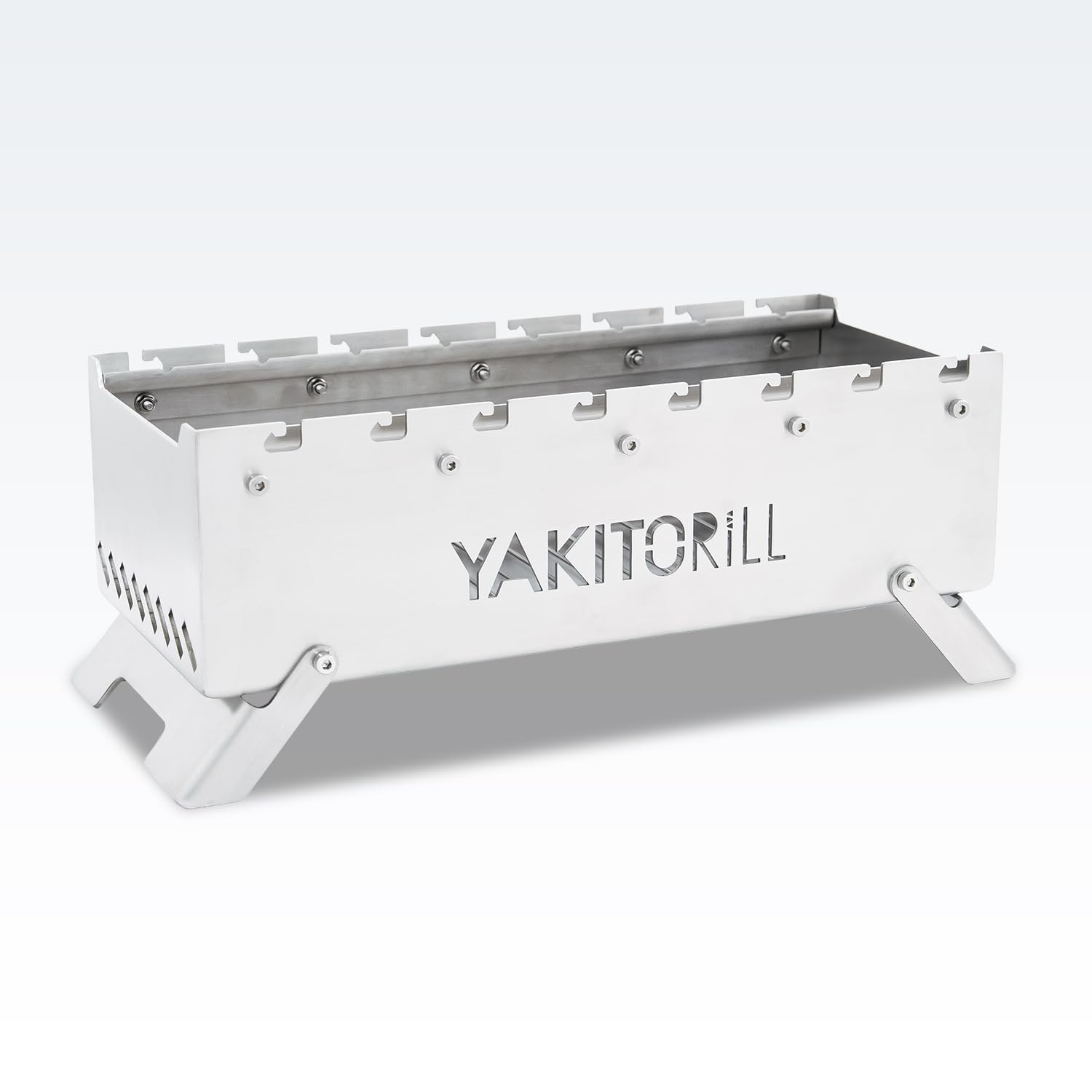 YAKITORiLL Yakitori Grill Charcoal Grill for Outdoor Authentic Charcoal Grill for Skewered - Use, Camping, BBQ, Chicken.