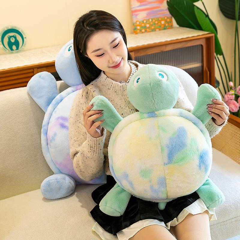 Cartoon Big-eyed Cute Turtle Plush Toy Children's Comfort Pillow Office Cushion Sleeping Pillow Car Ornament