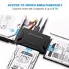 USB 3.0 To SATA IDE Hard Disk Adapter Converter Cable 3 In 1 IDE SATA Adapter for 3.5 2.5 Inch HDD/SSD CD DVD ROM