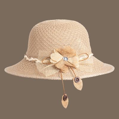 Sonnenhut Damen Sommer Sonnenschutzhut Elegant und Bequem Vielseitiger Strohhut Atmungsaktiv Faltbar Damen Sommer Sonnenschutzhut