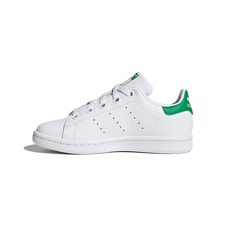 

Adidas Stan Smith J White Green Детские кроссовки Cloud-White BA8375