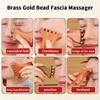 Brass Gold Bead Gua Sha Facial Massage Tool Cheek Lifting Relaxation Lymphatic Drainage Beauty Massager for Trigger Point