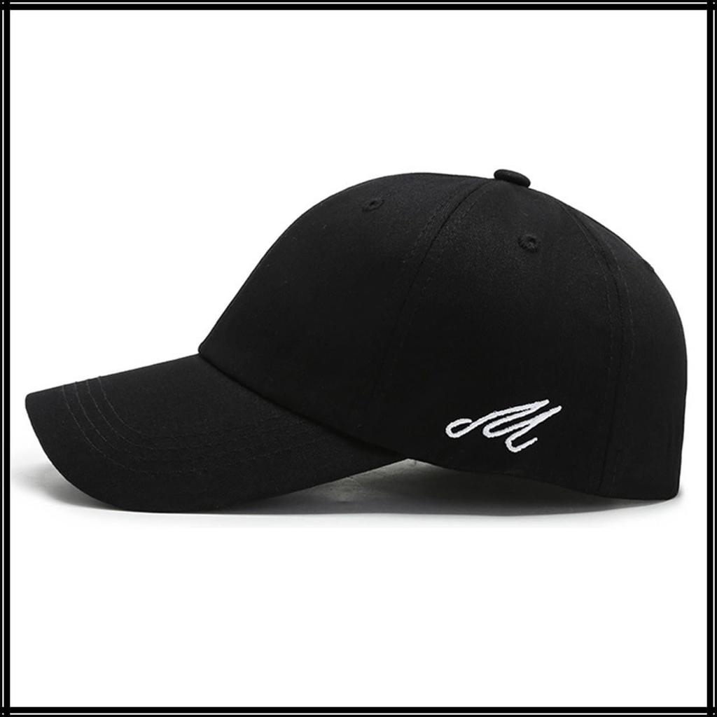 Baseball Englisch CA986 [White Fang] Hut, Kappe, Buchstaben, Schlicht, Schirm, Kappe, Stilvoll, Modisch, Cool, Herren (blau)