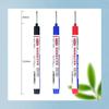 3Pcs/Set 20mm Deep Hole Markers Black Blue Red Ink Bathroom Woodworking Decoration Multi-purpose Long Head Metal Marker Pens