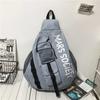 Men's Korean Trend Messenger Shoulder Bag Sports Travel Large Capacity Backpack Female Students Crossbody Chest Casual Bag Bolso