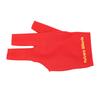 Billiard Pool Gloves 3 Fingers Cue Gloves Shooters Snooker Cue Sport Glove For Left Right Hand Red