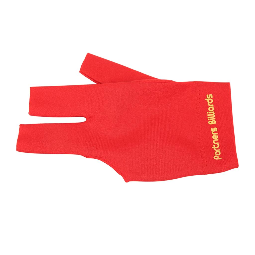 Billiard Pool Gloves 3 Fingers Cue Gloves Shooters Snooker Cue Sport Glove For Left Right Hand Red