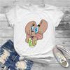 Nu Pogodi Zając Wilk Anime Uszy Koszulka Harajuku Męska Damskie Poliestrowe T-shirty Okrągły Dekolt