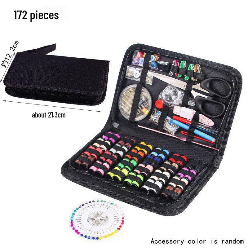 Portable Needle and Thread Set for Home and College: Compact Handbag for Hand Sewing, Mending, and Organizing