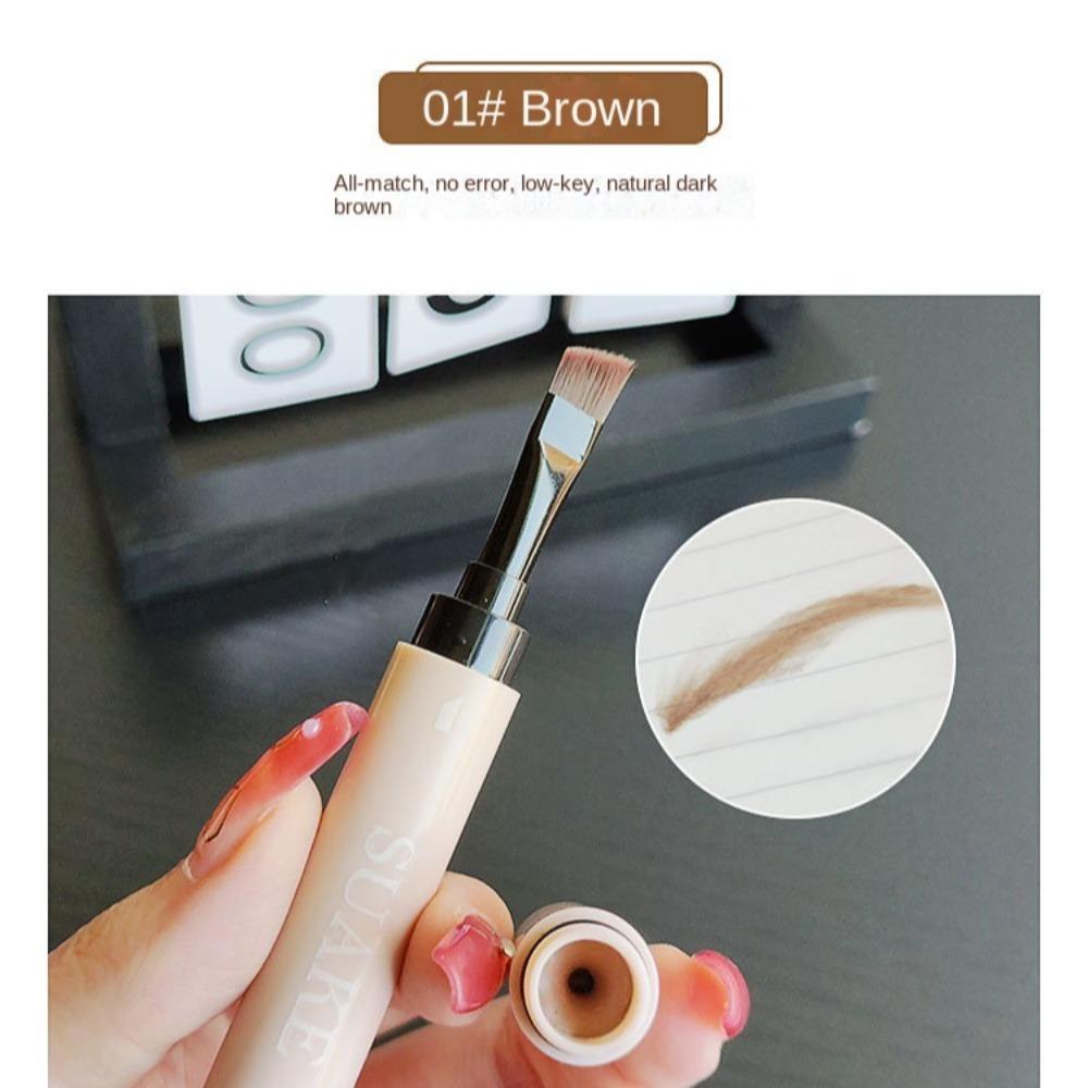 Brow Pomade 3D Eyebrow Pencil Applicator Waterproof Longlasting Eyebrow Gel Tint Wild Brown Eyebrow Cream Eye Makeup