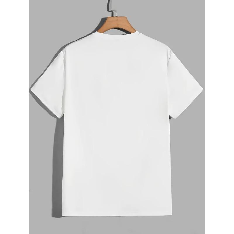 European Sizes Men's Summer T-shirt Waves Dynamic Marlin Fish Graphic Print Short Sleeve Tees Trend Casual Tops