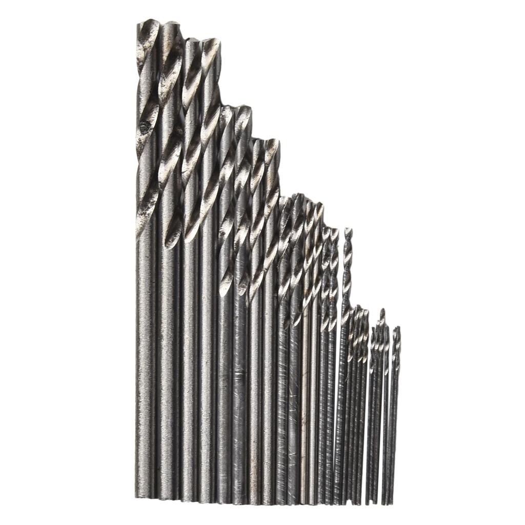 Hammer Drill Bit Pin Vise Shank 25Pcs Bits Mini HSS Drilling Set Steel Pinvise