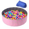 Cocoriko Folding Ball Pool for Indoor and Outdoor Comes with Storage No No Water S 80cm-120cm Use, Bag, Balls, (Pink, (80cm))