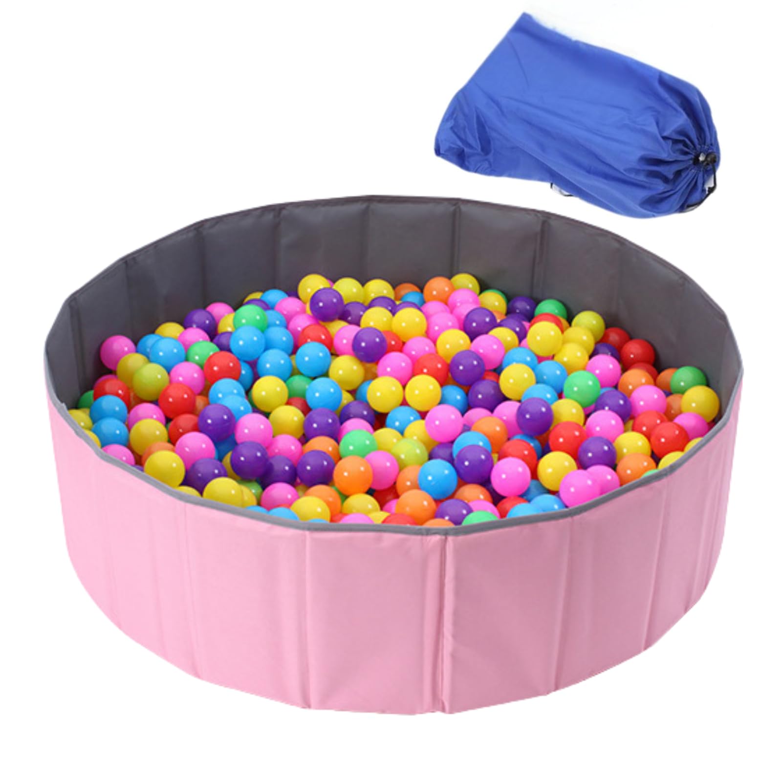 

Складной сухой бассейн Cocoriko для помещений и улицы. Поставляется с сумкой для хранения, без воды. S 80см-120см., (розовый, (80см))