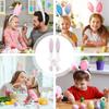 Rabbit Wreath Attachment Cute Butt and Ears Hangable Easter Front Door Wreath Attachment for Spring Holiday Party Indoor Outdoor