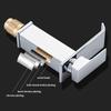 Waterfall Stainless Steel Hot and Cold Water Faucet Above Counter Basin Bathroom Splash-proof Basin Faucet