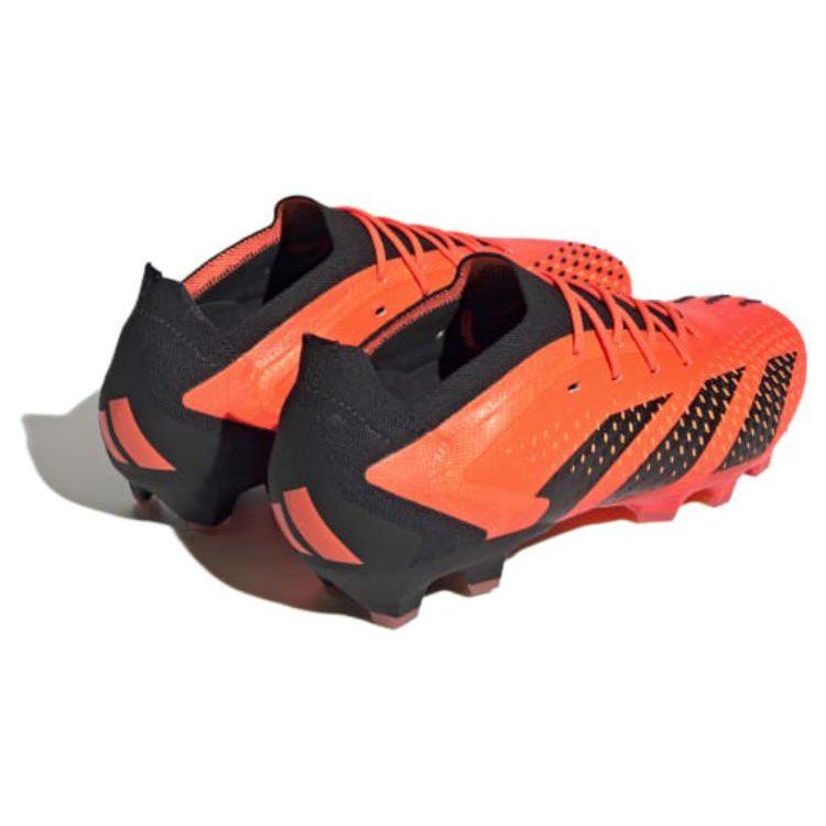 Adidas Predator Accuracy.1 AG Artificial Ground Pu Slip Resistant Abrasion Resistant Soccer Shoes Men's Orange Black GW7071