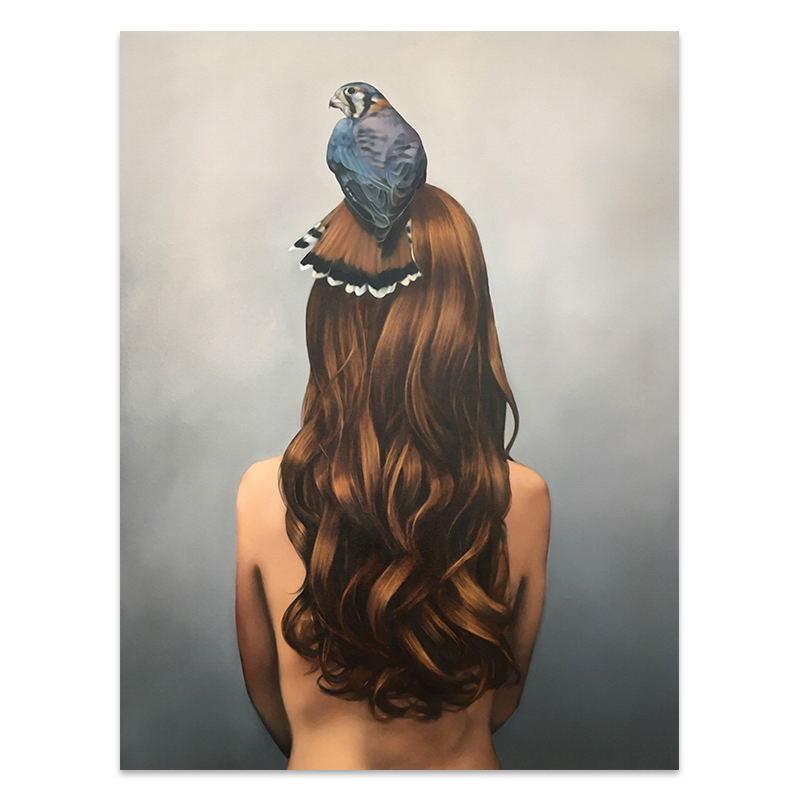 

Холст Картина Цветы Птичьи Перья Женщина Абстрактная Настенная Искусства Принт Плакат Картина Декоративная Живопись Украшение Гостиной 21x30cm No Frame