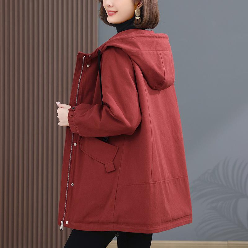 Women's Fashionable Fleece-Lined Parka: Thickened Cotton Jacket - 2024 Winter Outerwear, Loose Fit, Casual Style for Moms.
