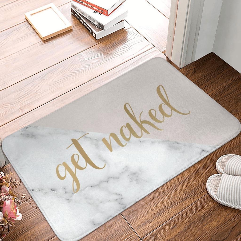 Get Naked Doormat Non-Slip Kitchen Bath Mat Bedroom Balcony Floor Door Entrance Carpet Rug