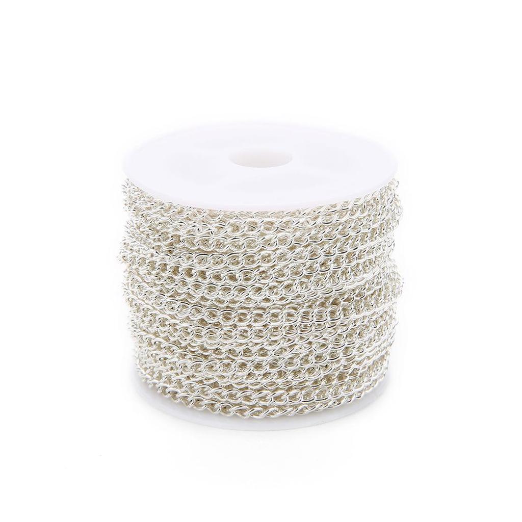 Οβάλ Επιμεταλλωμένη Σιδερένια Αλυσίδα Κρεμαστό Κορδόνι Κολιέ DIY Ημιτελής Μεταλλική Αλυσίδα.