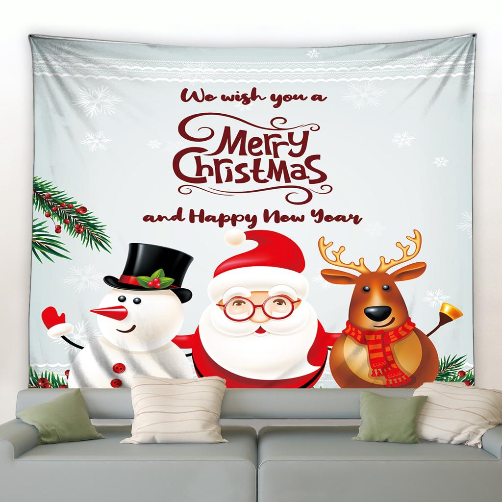 2022 Merry Christmas Tema Goblen Moda Noel Noel Baba Şenlikli Çan Komik Tatil Duvar Asılı Goblen Yatak Odası Odası Için