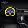 13inch D Shape Acrylic Racing Game Steering Wheel Neo Chrome Spoke Car Modified Sports Steering Wheels