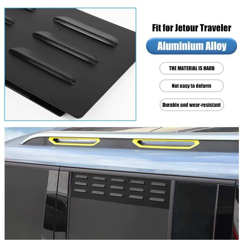 Panou de Ventilație Jaluzea Lunetă Spate Pentru Jetour Traveler 2023up Pentru Jetour Shanhai T2 2024 Up Versiune 4 Uși Accesorii Exterioare Auto