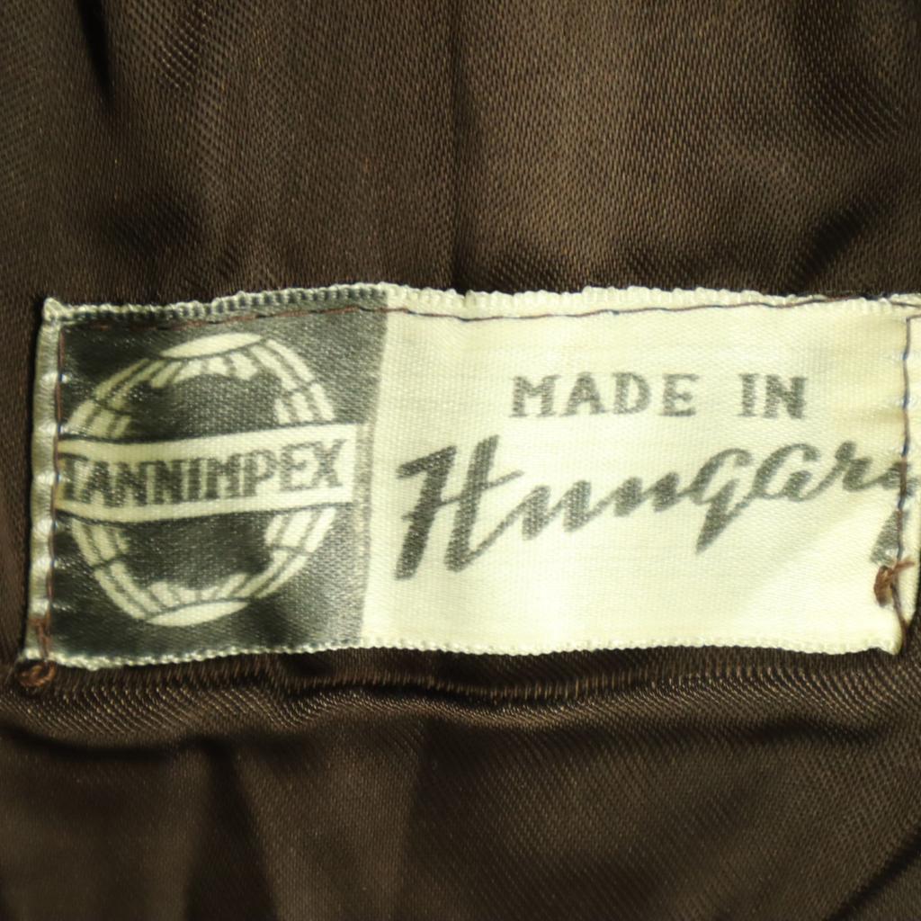 Macaristan'da üretildi Uzun kollu Gerçek Kürk ceket 7 Kahverengi Kadın Kullanılmış