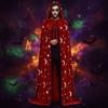 Soft Fabric Velvet Hooded Cloak Tie Up Closure Gothic Party Apparel Costume Robe  Halloween Night