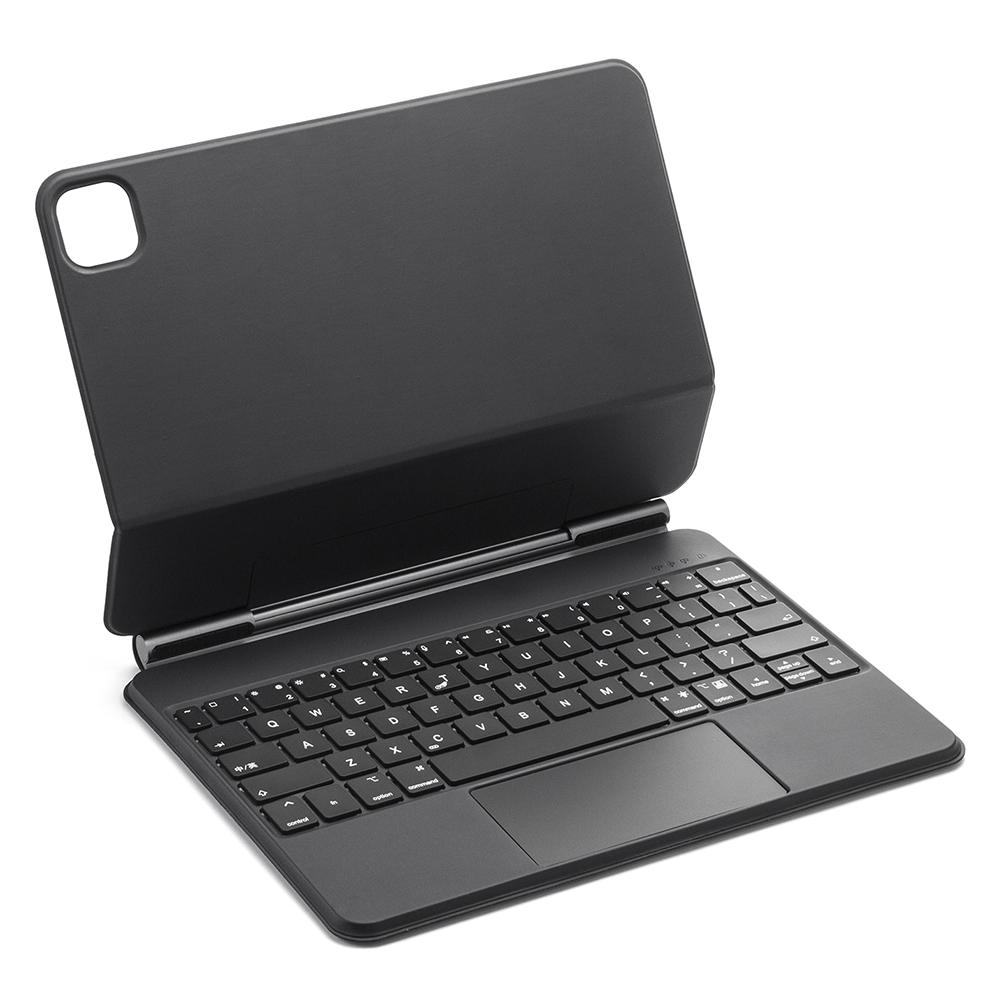 

For iPad Pro 11 (2024) Bluetooth-compatible Keyboard Magnetic Touchpad Keyboard with Tablet Case Black