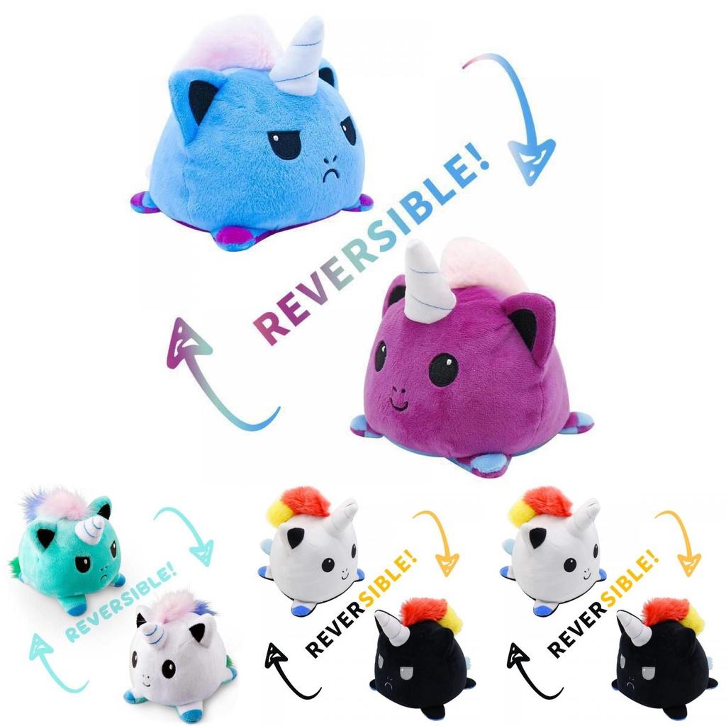 Adorable Reversible Flip Unicorn Plush Stuffed Toy Soft Animal Ideal For Kids