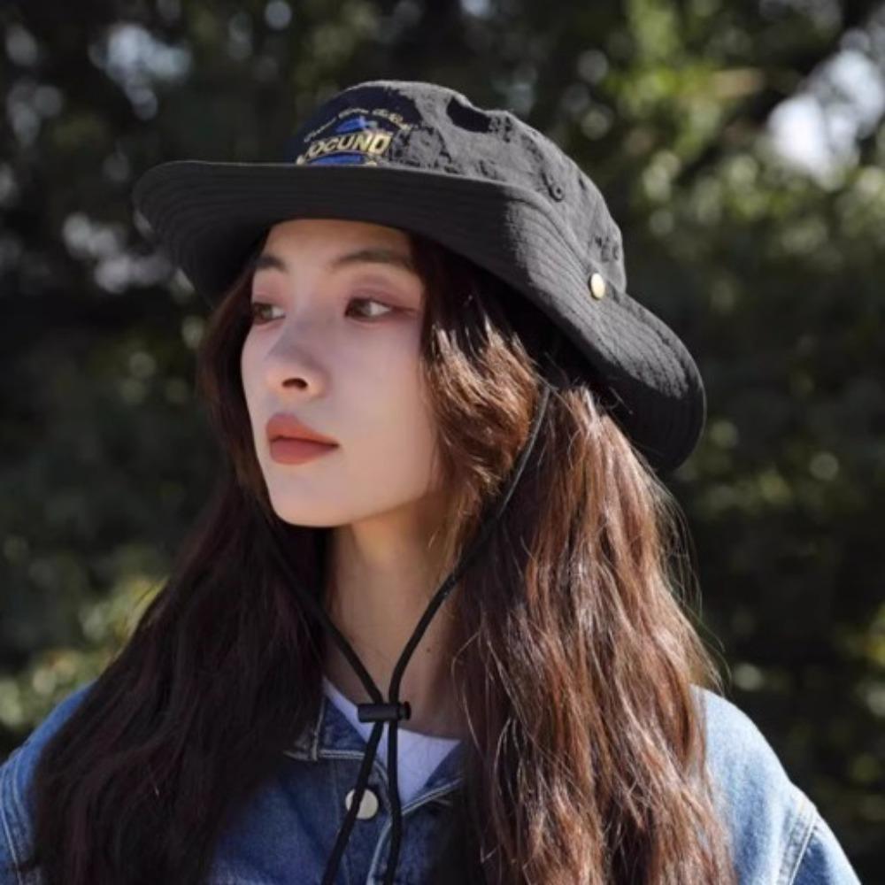 Waterproof Folding Bucket Hat Quick-dry Portable Hiking Cap Fashion Mesh Fisherman's Hat  Travel