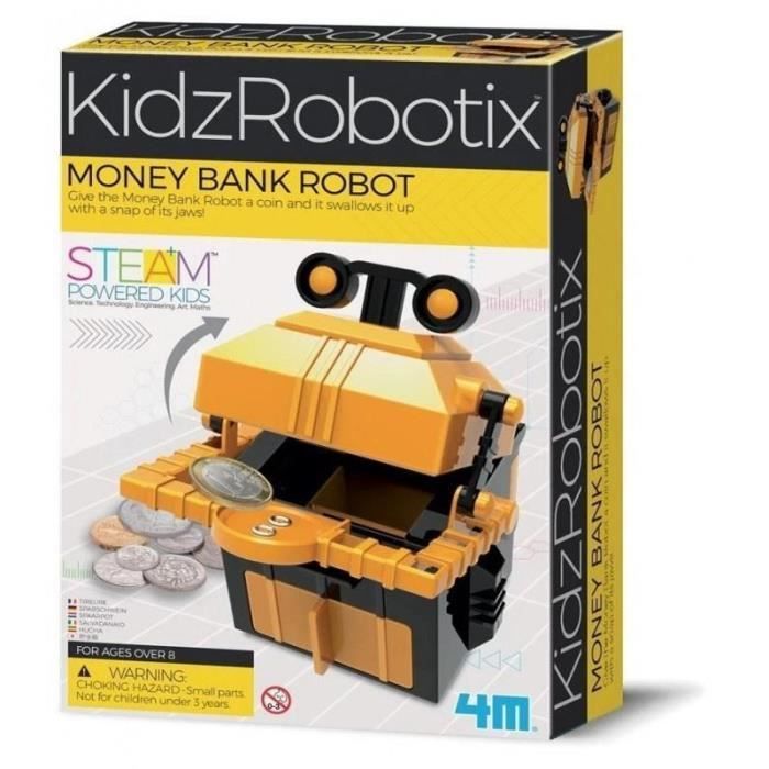 Tirelire - 4M - Robot - Multicolore - Plastique - Pour Enfants