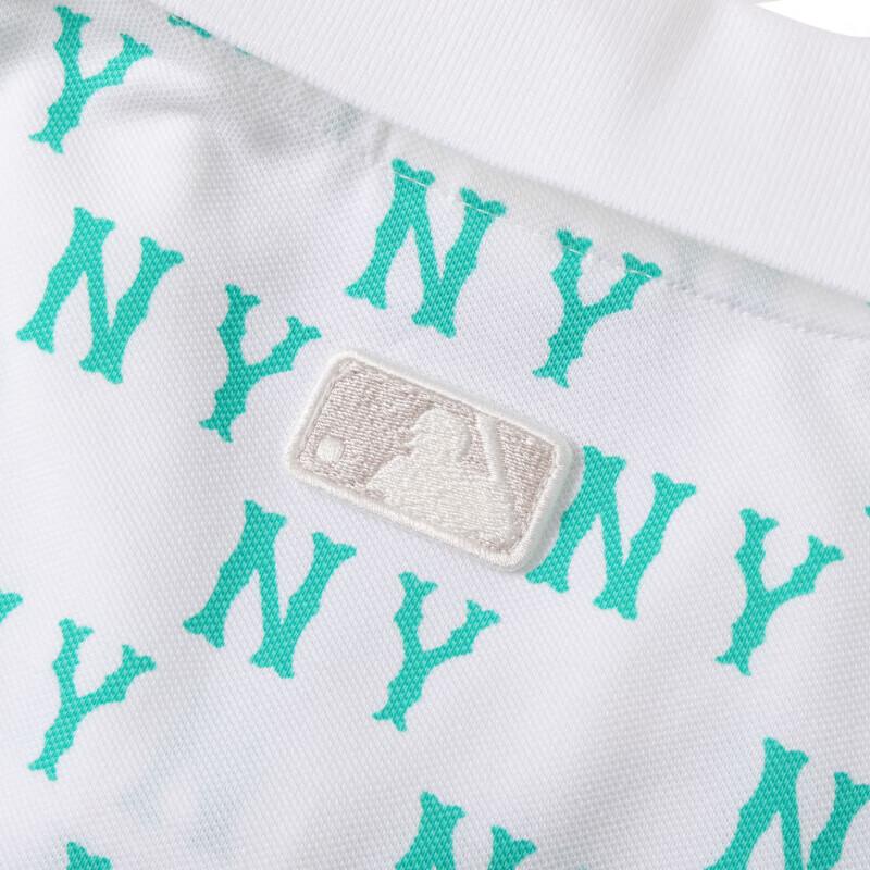 New MLB New York Yankees Polo Shirt Women's Ecru 3FPQM0143-50WHS