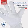 Long Flexible Soft Leather Cowhide Welding Gloves