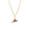 Colorful Dinosaur Artistic Necklace For Women Featuring Unique Animal Design And Elegant Style Alloy